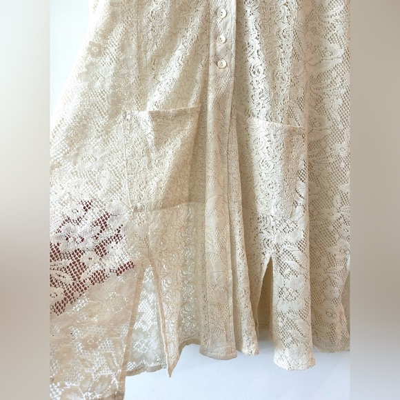 APRIL CORNELL Cotton Lace Sleeveless Tunic | XL - Picture 8 of 9